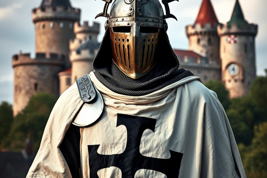 Рыцарь Тевтонского ордена в средневековой броне